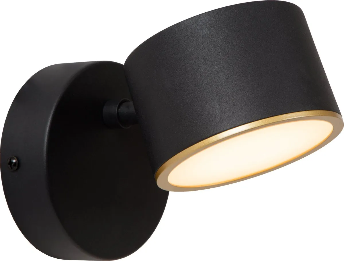 Lucide GIAN Wandlamp LED 9W 2700K - Zwart