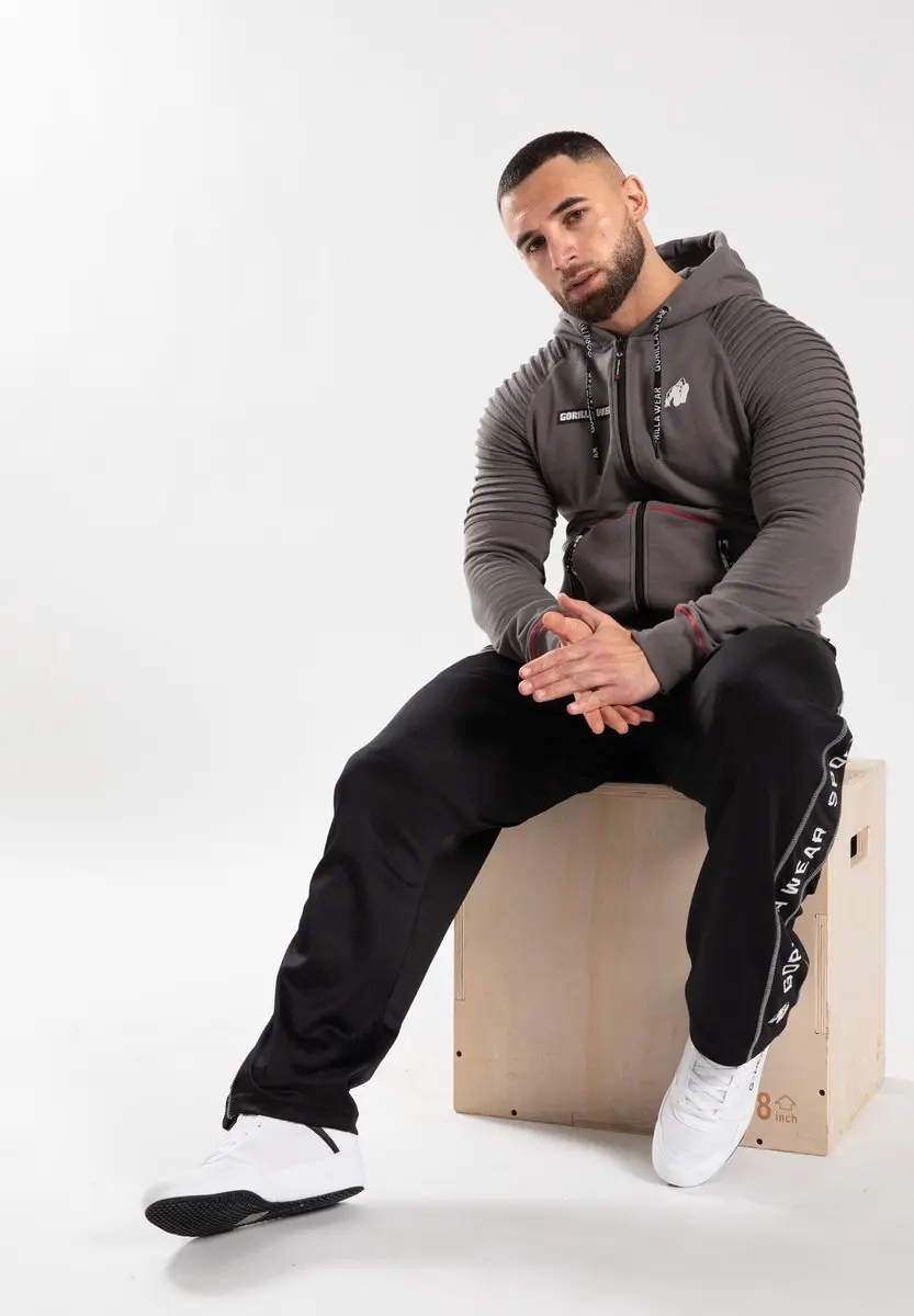 Gorilla Wear Georgia Zipped Hoodie 2XL - Grijs