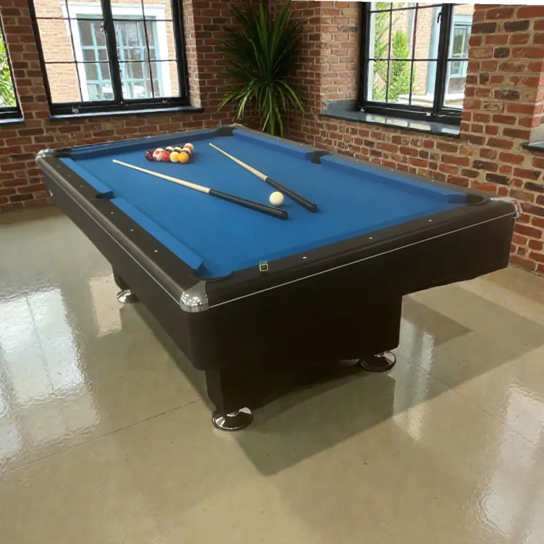 Buffalo Eliminator II Pooltafel 8ft - Zwart - Blauw laken