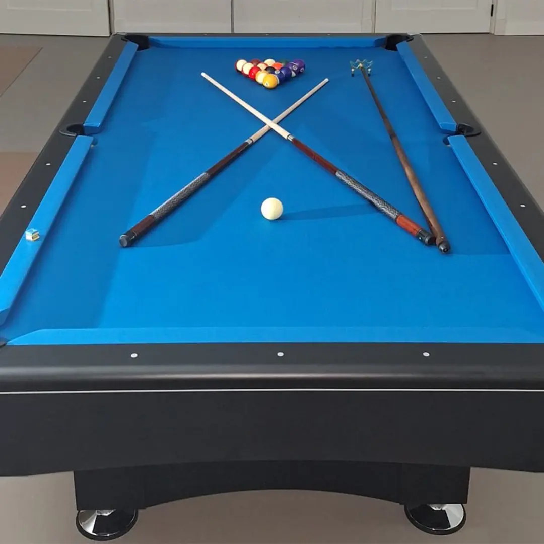 Buffalo Eliminator II Pooltafel 8ft - Zwart - Blauw laken