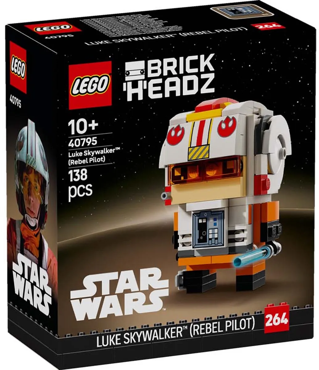 LEGO Star Wars BrickHeadz Luke Skywalker Rebel Pilot 138 Stukken
