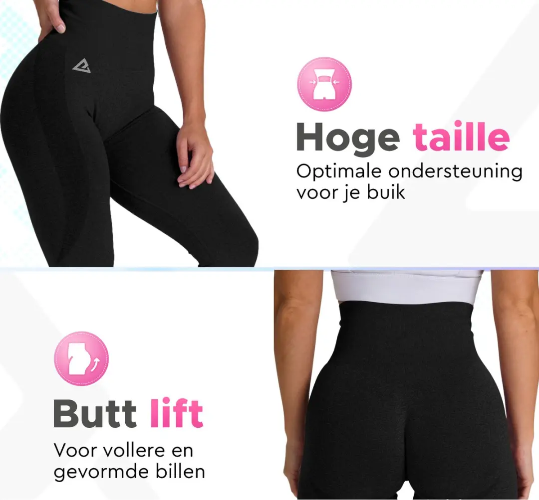 Mewave Sportlegging Dames - Maat S - Zwart