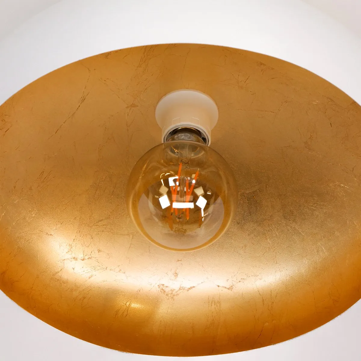 Eglo Mogano Plafondlamp E27 Ø40cm - Wit/Goud