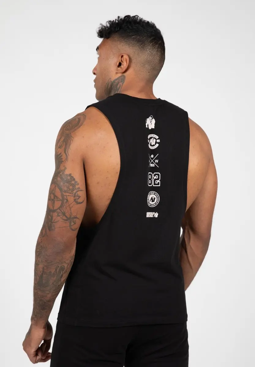 Gorilla Wear Lopez Drop Armhole Tank Top 2XL - Zwart