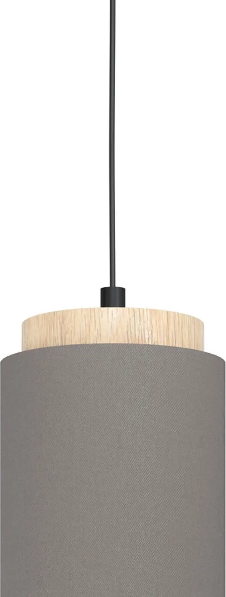 Eglo Albariza Hanglamp E27 Ø16cm - Zwart/Grijs/Goud