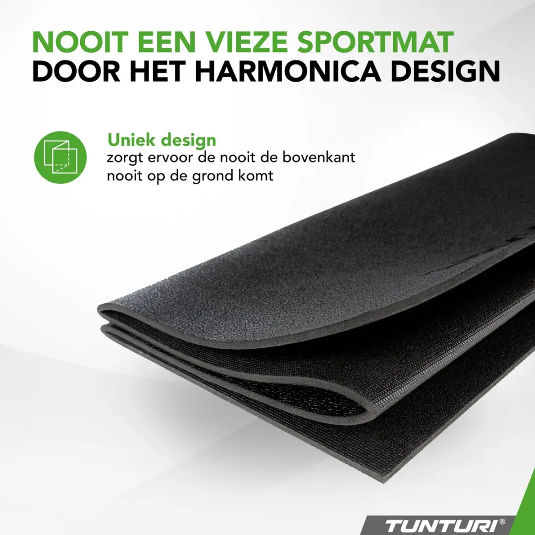 Tunturi Fitnessmat Extra Dik 6mm - 120x61cm - Zwart