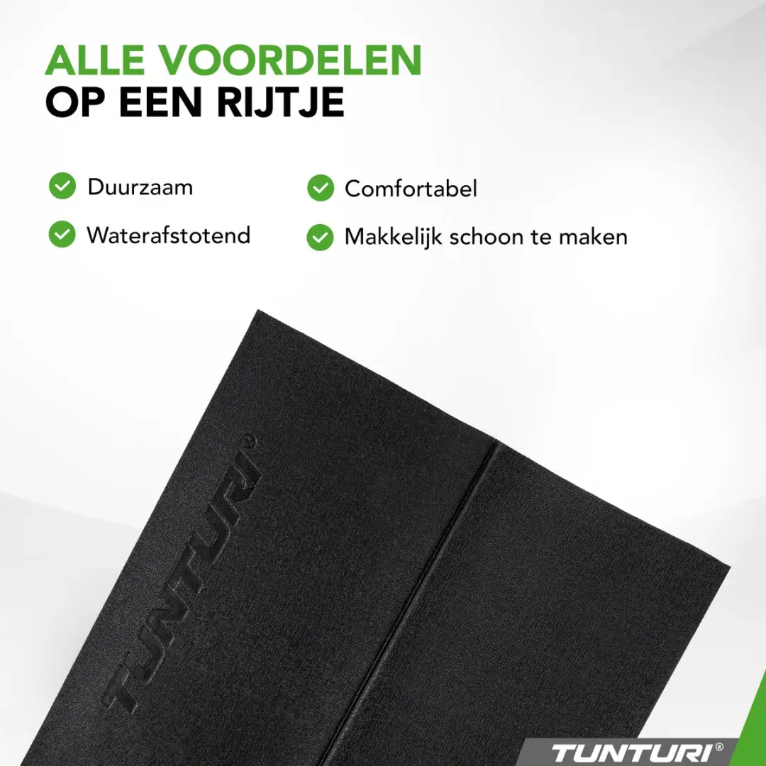 Tunturi Fitnessmat Extra Dik 6mm - 120x61cm - Zwart