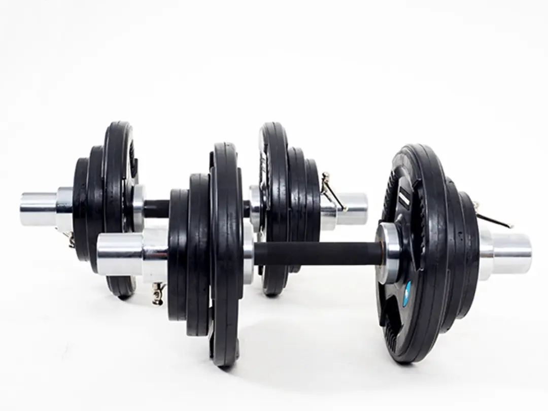 Muscle Power MP827 Dumbbell Bar Set - Chrome/Zwart