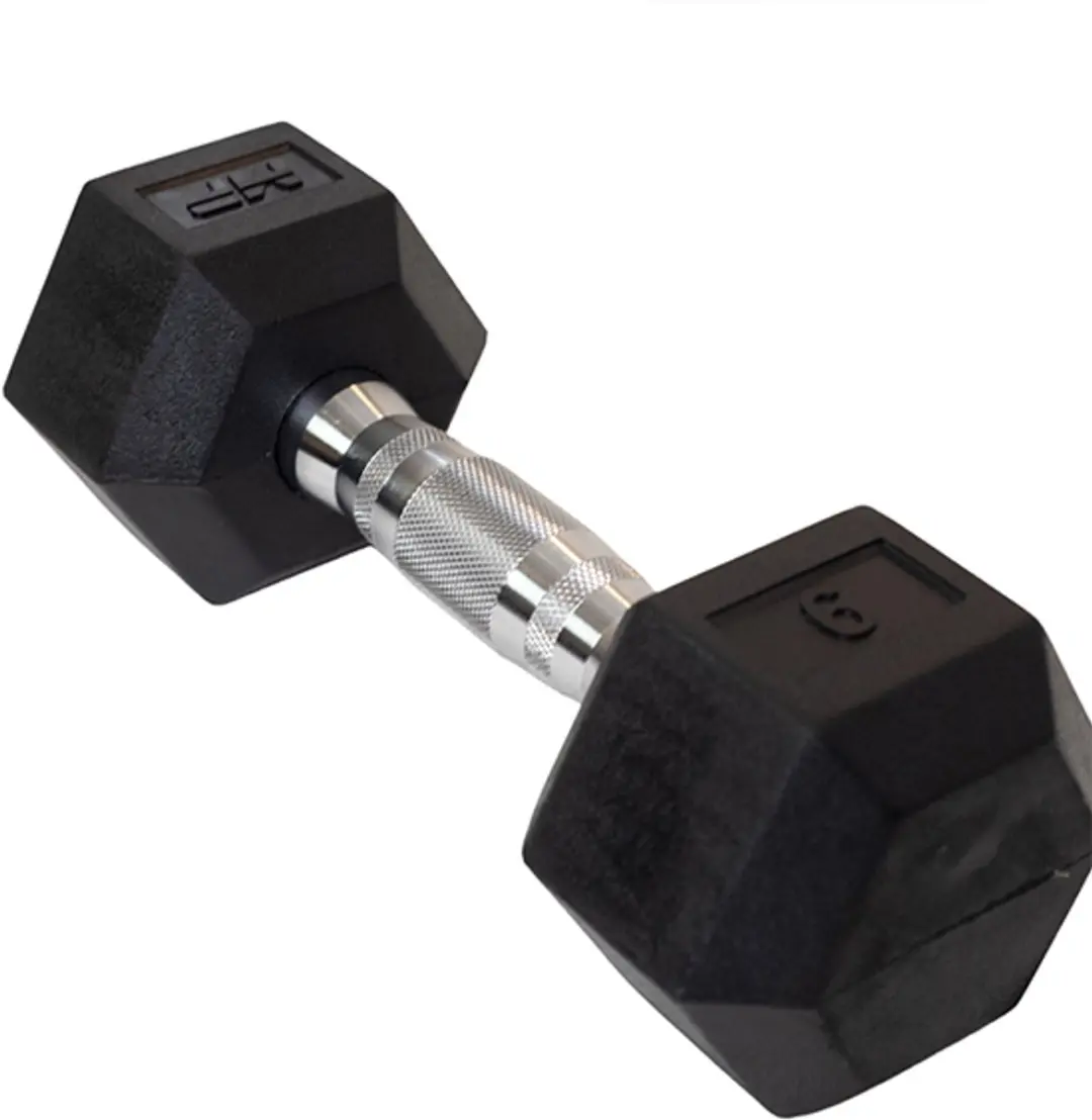 Muscle Power Hexa Dumbbell 6 kg - Zwart