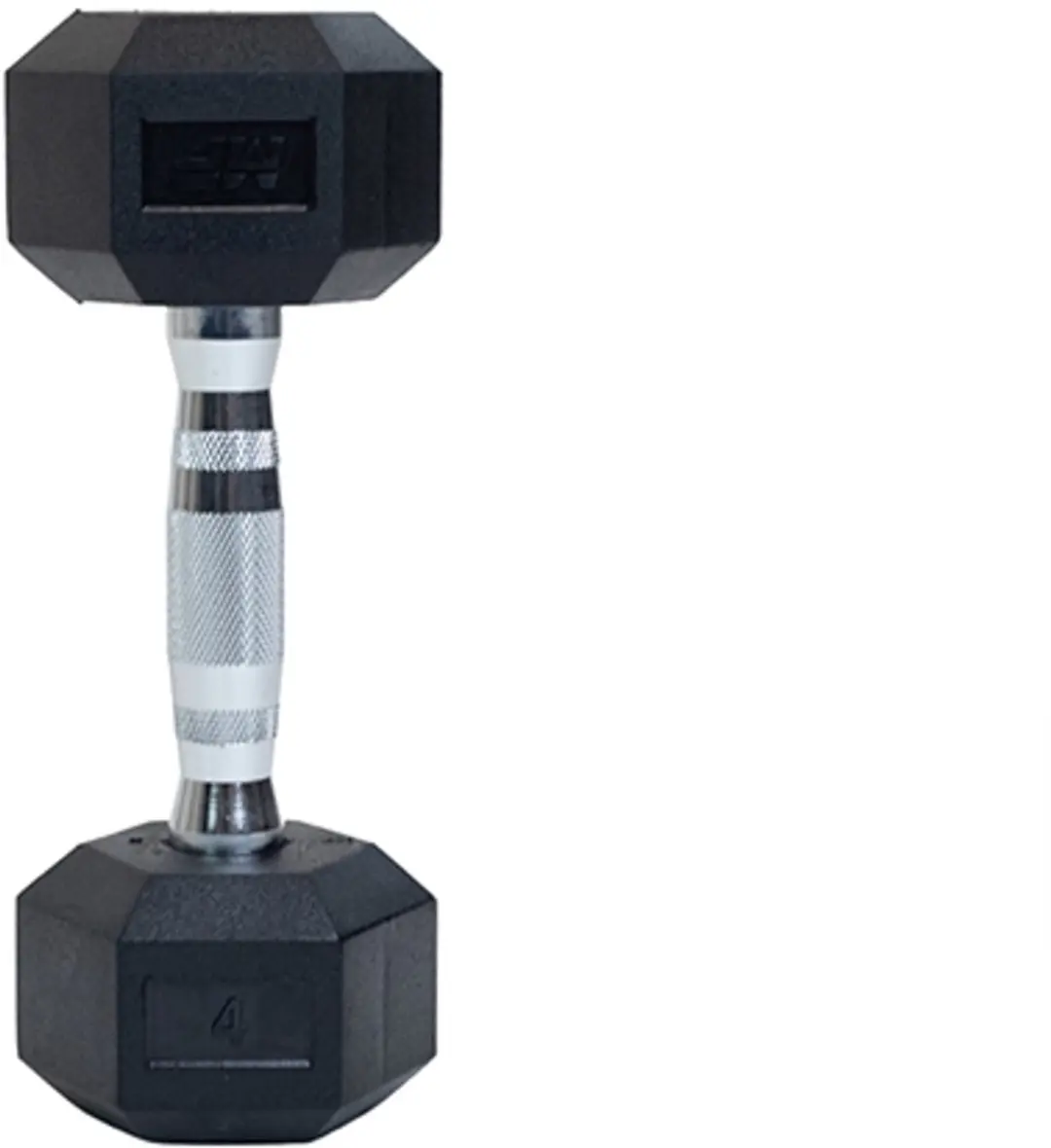 Muscle Power Hexa Dumbbell 4 kg - Chroom/Zwart