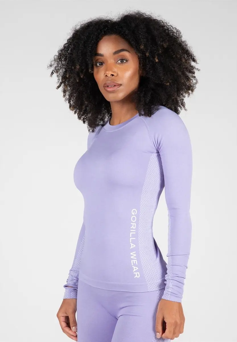 Gorilla Wear Selah Seamless Long Sleeve - L/XL - Lila