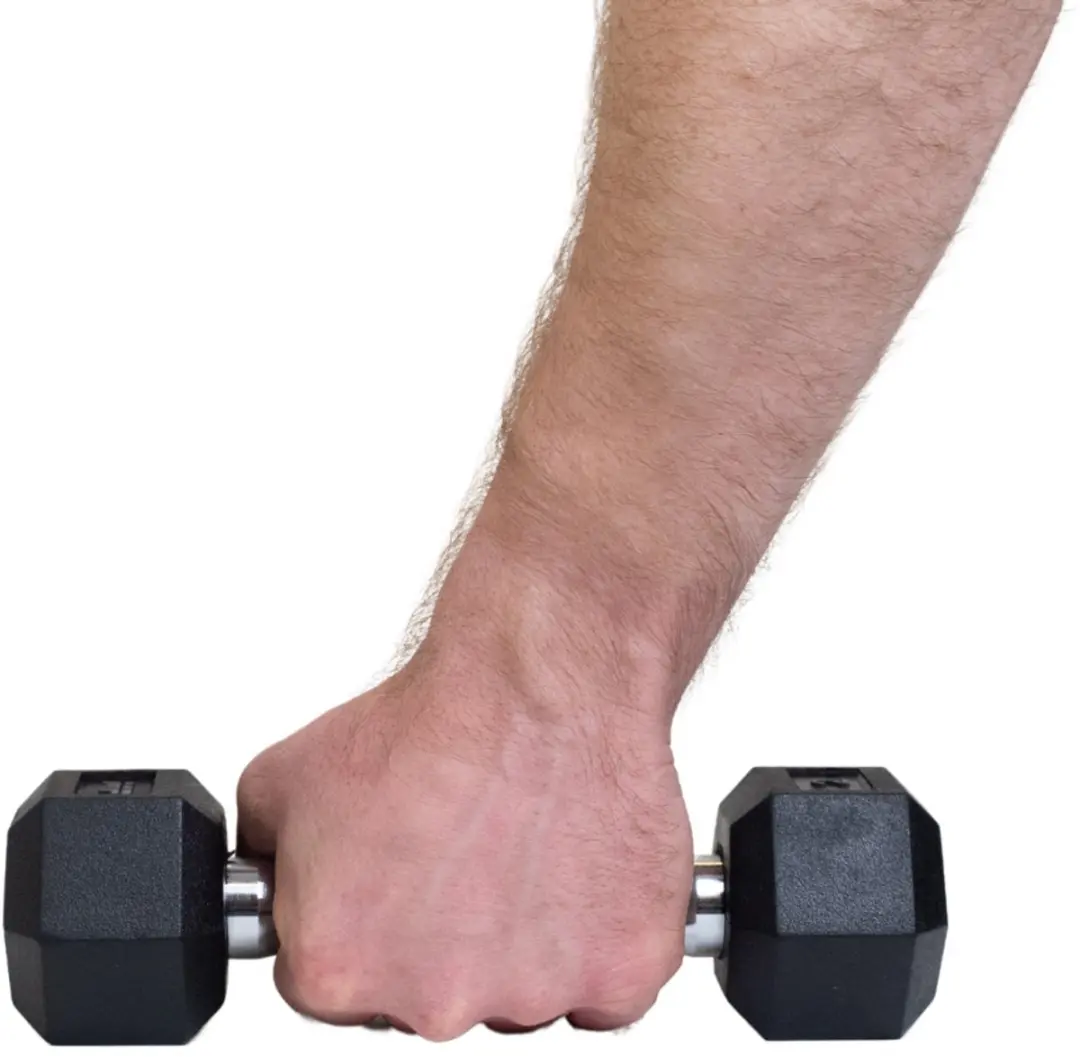 Muscle Power Hexa Dumbbell 2 kg - Chroom/Zwart