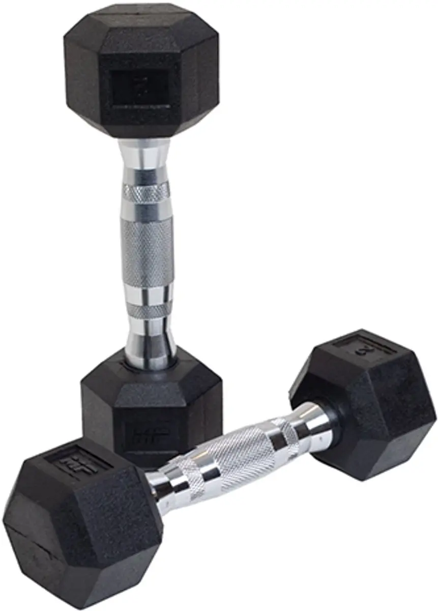 Muscle Power Hexa Dumbbell 2 kg - Chroom/Zwart