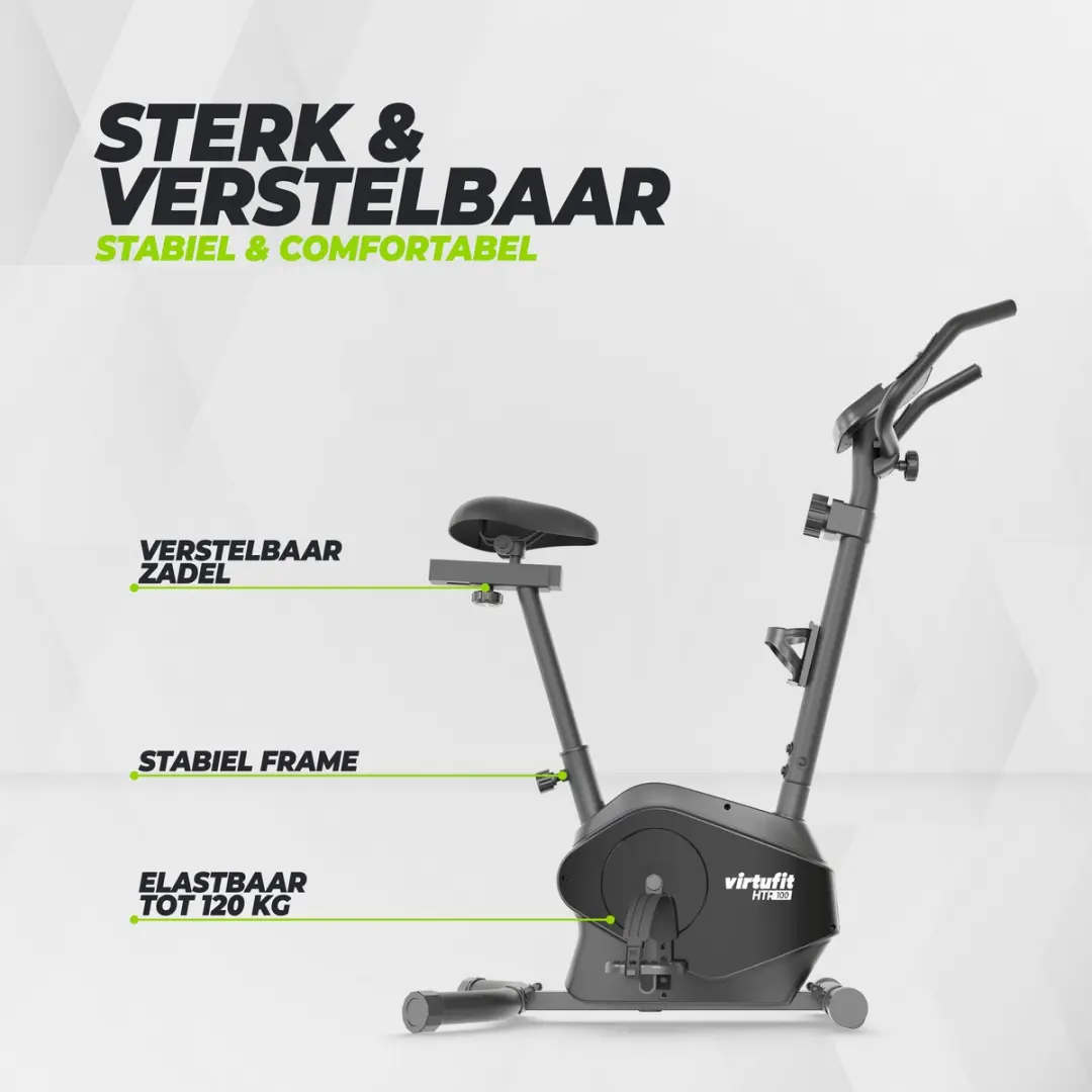 VirtuFit HTR100 Hometrainer - 8 Niveaus - Max 120kg