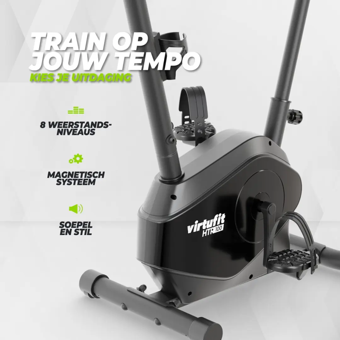 VirtuFit HTR100 Hometrainer - 8 Niveaus - Max 120kg