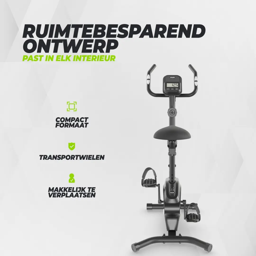 VirtuFit HTR100 Hometrainer - 8 Niveaus - Max 120kg