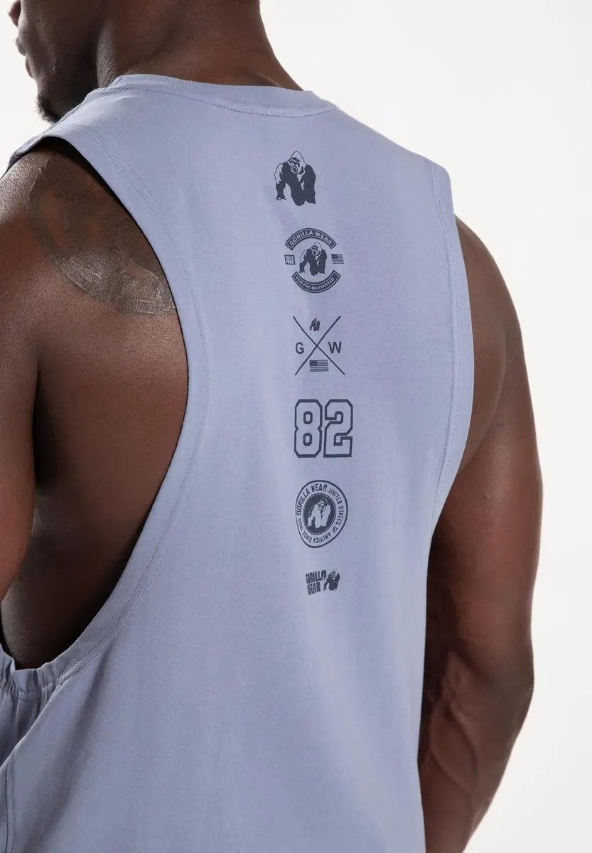 Gorilla Wear Lopez Drop Armhole Tank Top - Blauw XL