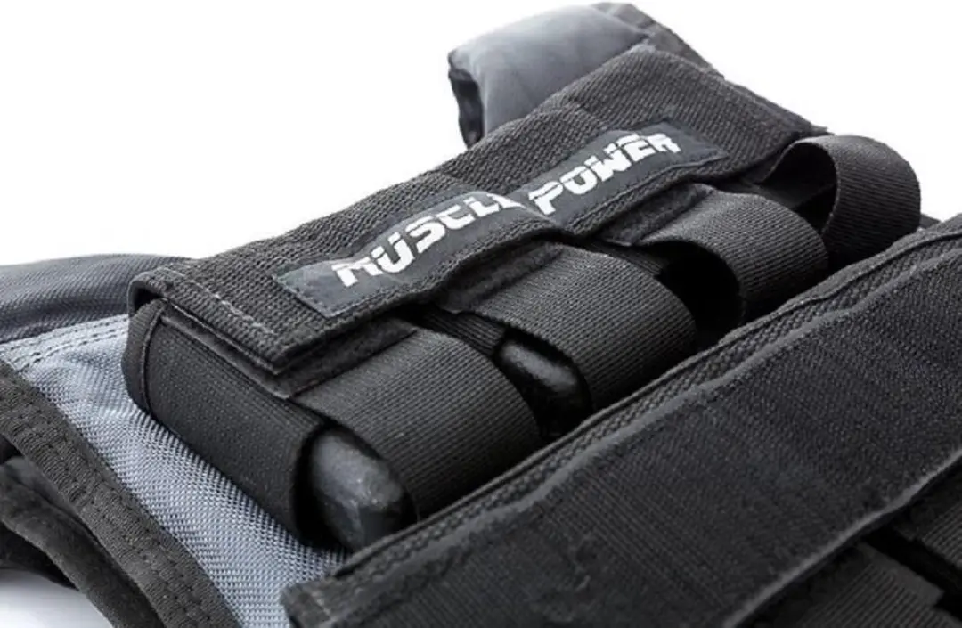 Muscle Power Gewichtsvest 20kg - Grijs/Zwart