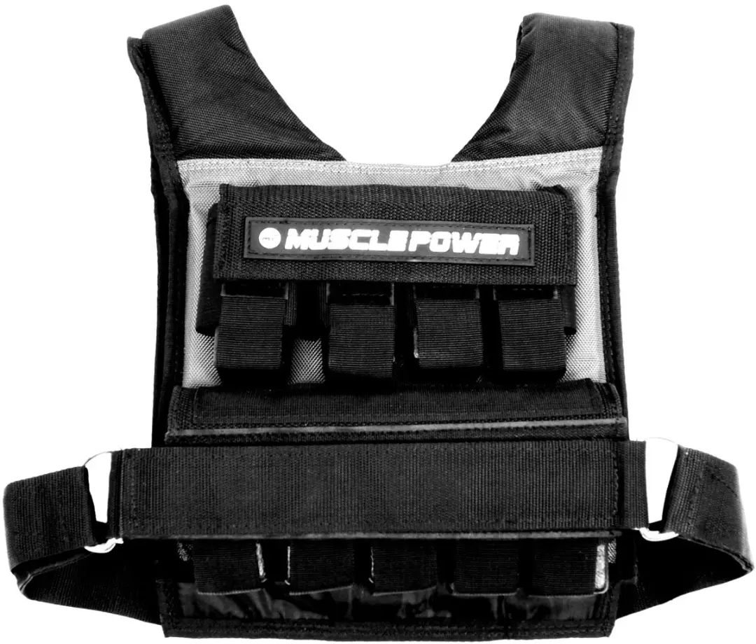 Muscle Power Gewichtsvest 20kg - Grijs/Zwart