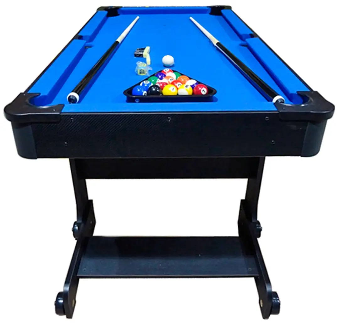 Buffalo Rookie II 5ft Opklapbare Pooltafel - Blauw Laken