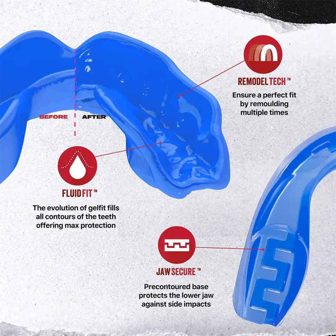 Safejawz Extro-Series Ice Gebitsbeschermer Senior - Blauw