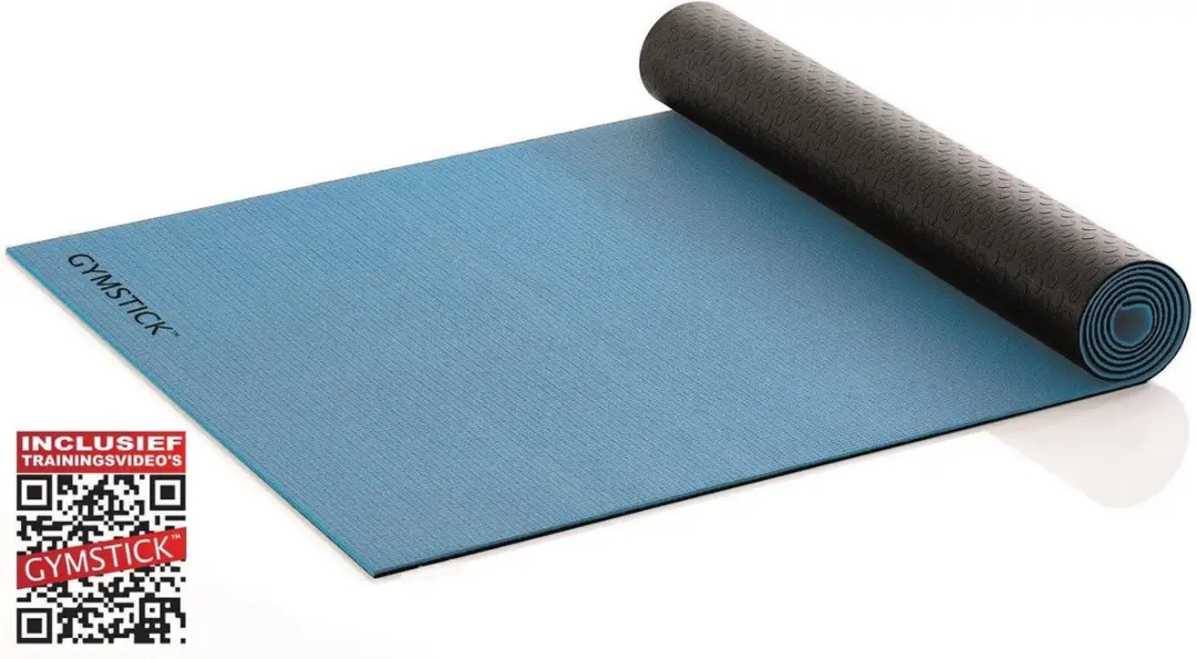 Gymstick Active 2-Tone Fitnessmat - Blauw/Zwart