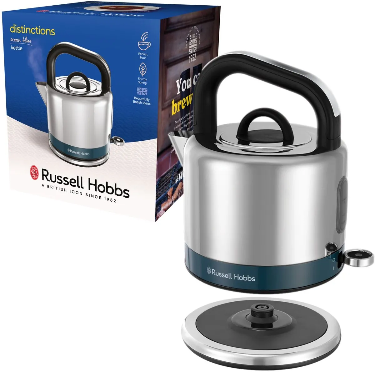 Russell Hobbs 26421-70 Waterkoker 1,5L - 1350W - Blauw - afbeelding 6 van 6