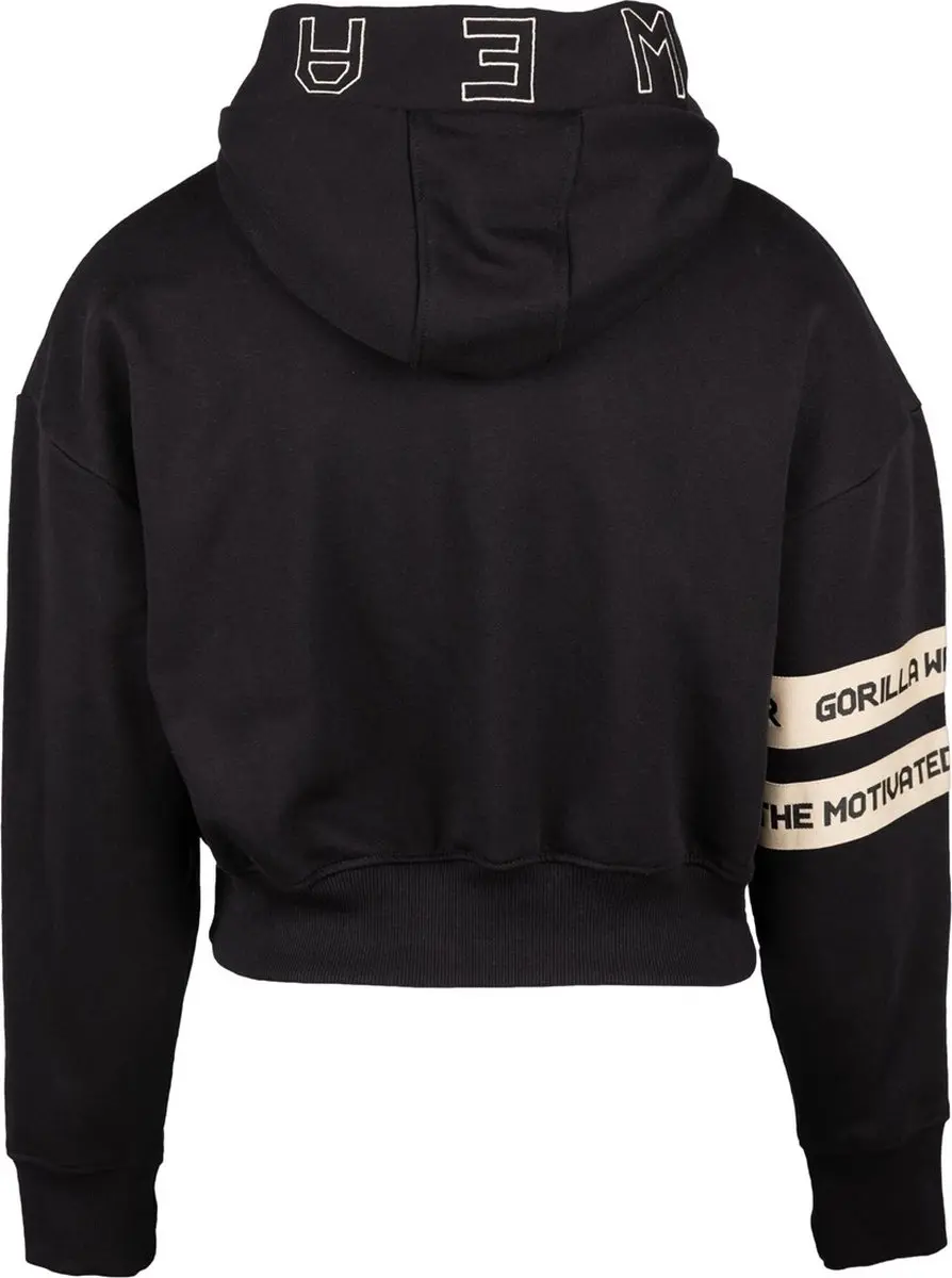 Gorilla Wear Tracey Cropped Hoodie - Zwart - XL