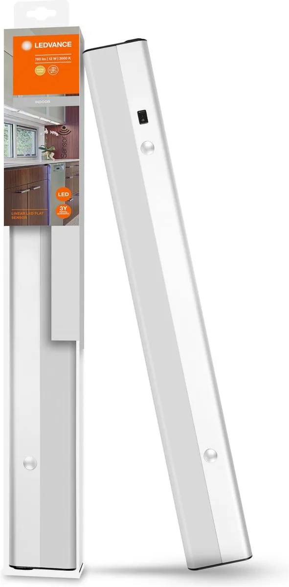 LEDVANCE LinearLED Flat 12W Kastonderzijlamp - Zilver