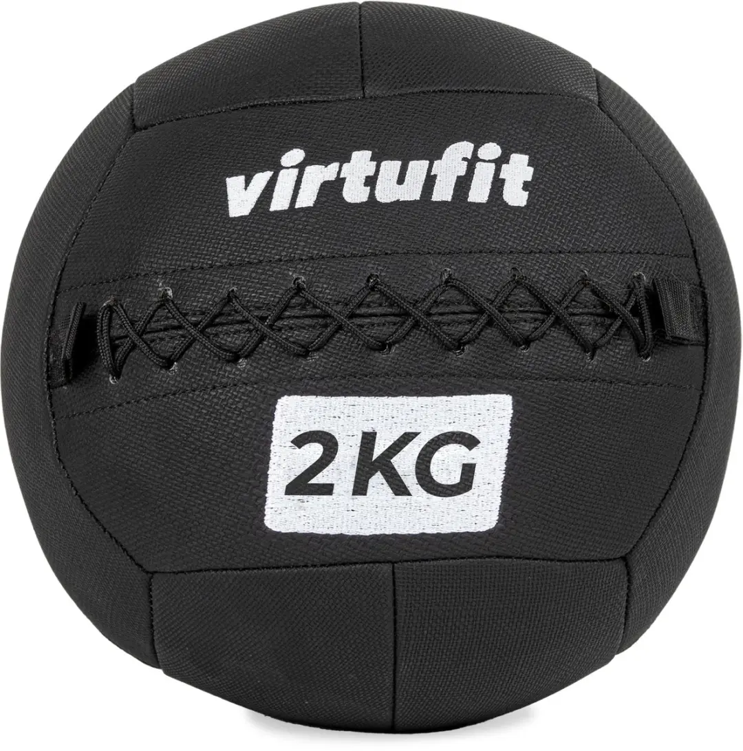 VirtuFit Wall Ball Pro 2kg - Fitnessbal Zwart