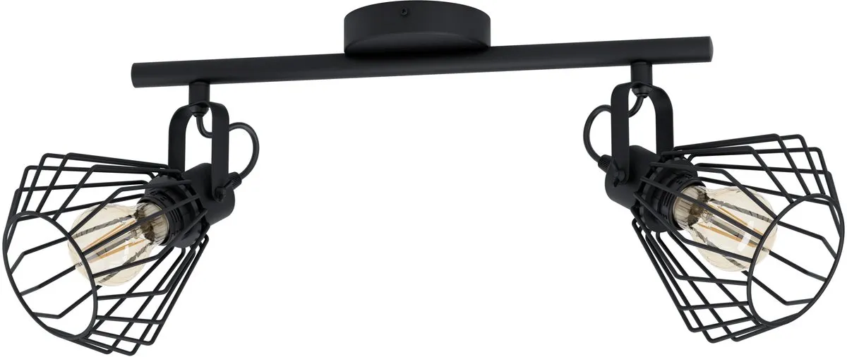 Eglo Tabillano Spot E27 - 2x Warm wit - 44cm Zwart
