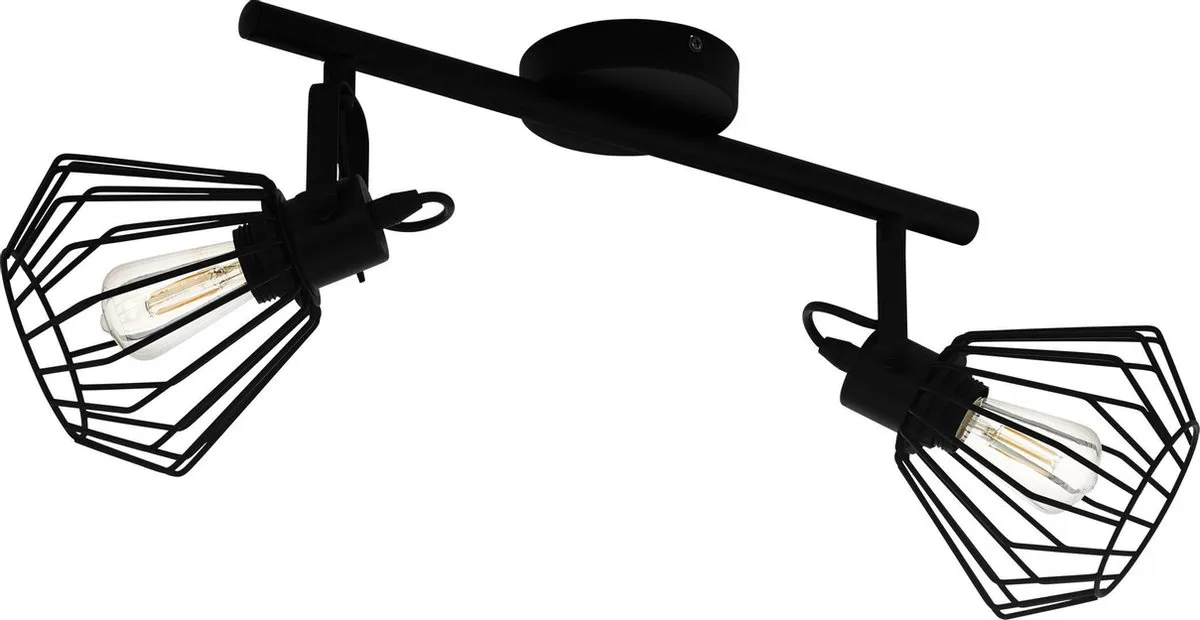 Eglo Tabillano Spot E27 - 2x Warm wit - 44cm Zwart