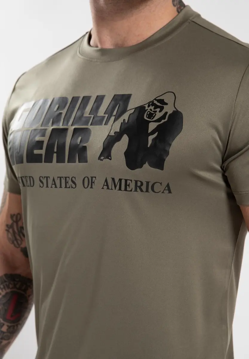 Gorilla Wear Classic Training T-shirt Legergroen M - afbeelding 6 van 6