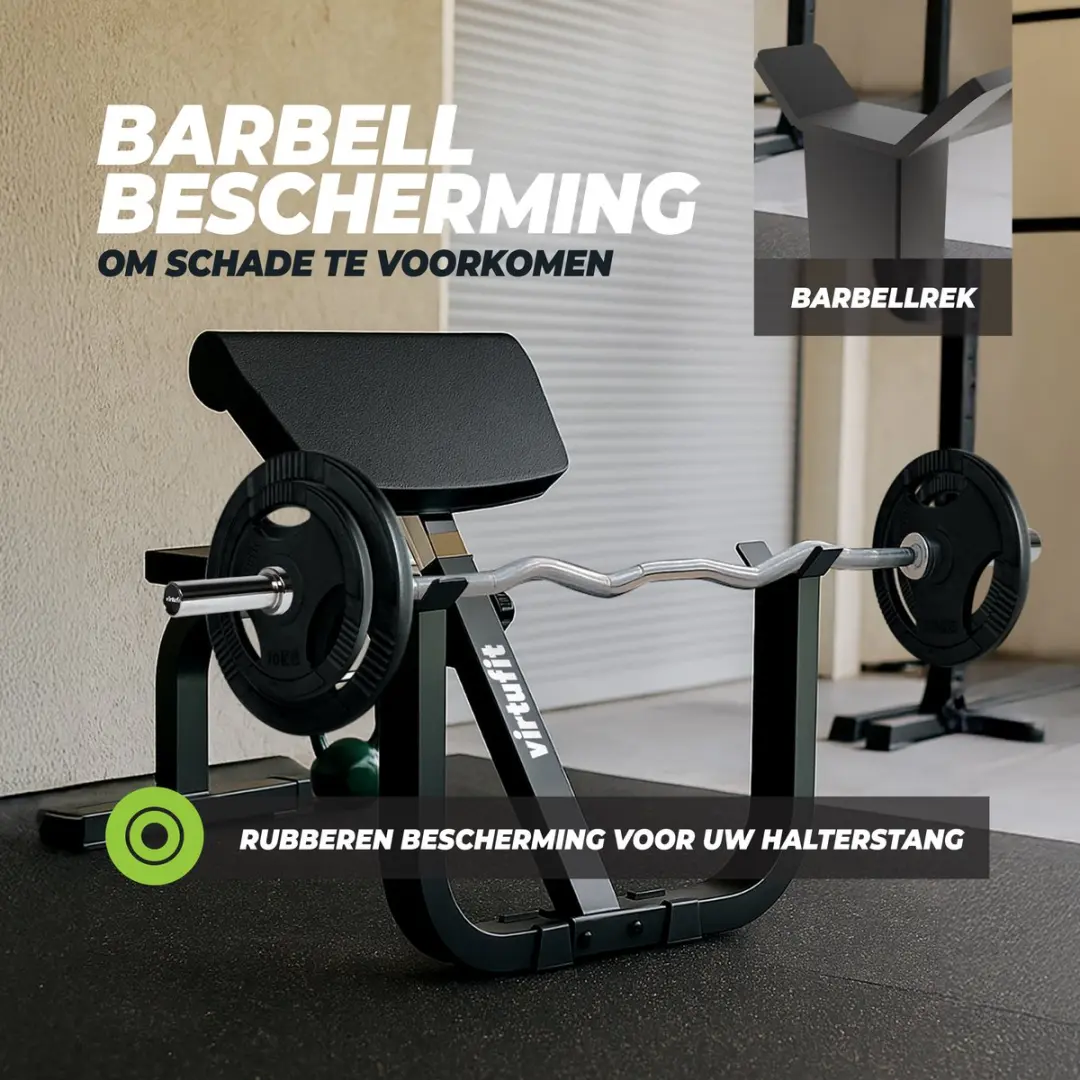 Virtufit Preacher Curl Station Halterbank - 150 kg - Zwart
