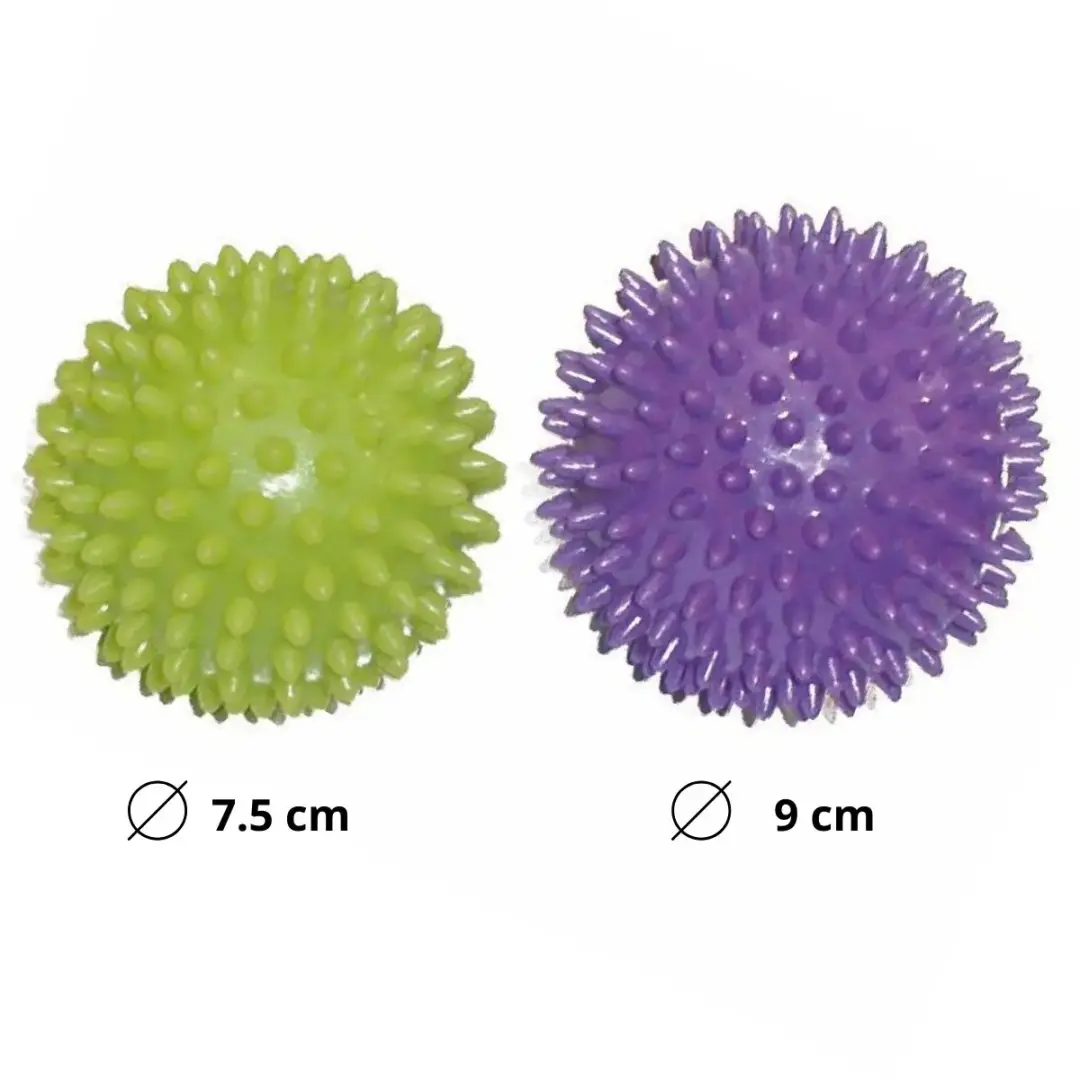 Toorx Fitness AHF-001 Massageballen 2 Stuks - 7,5 & 9 cm - Paars/ Groen