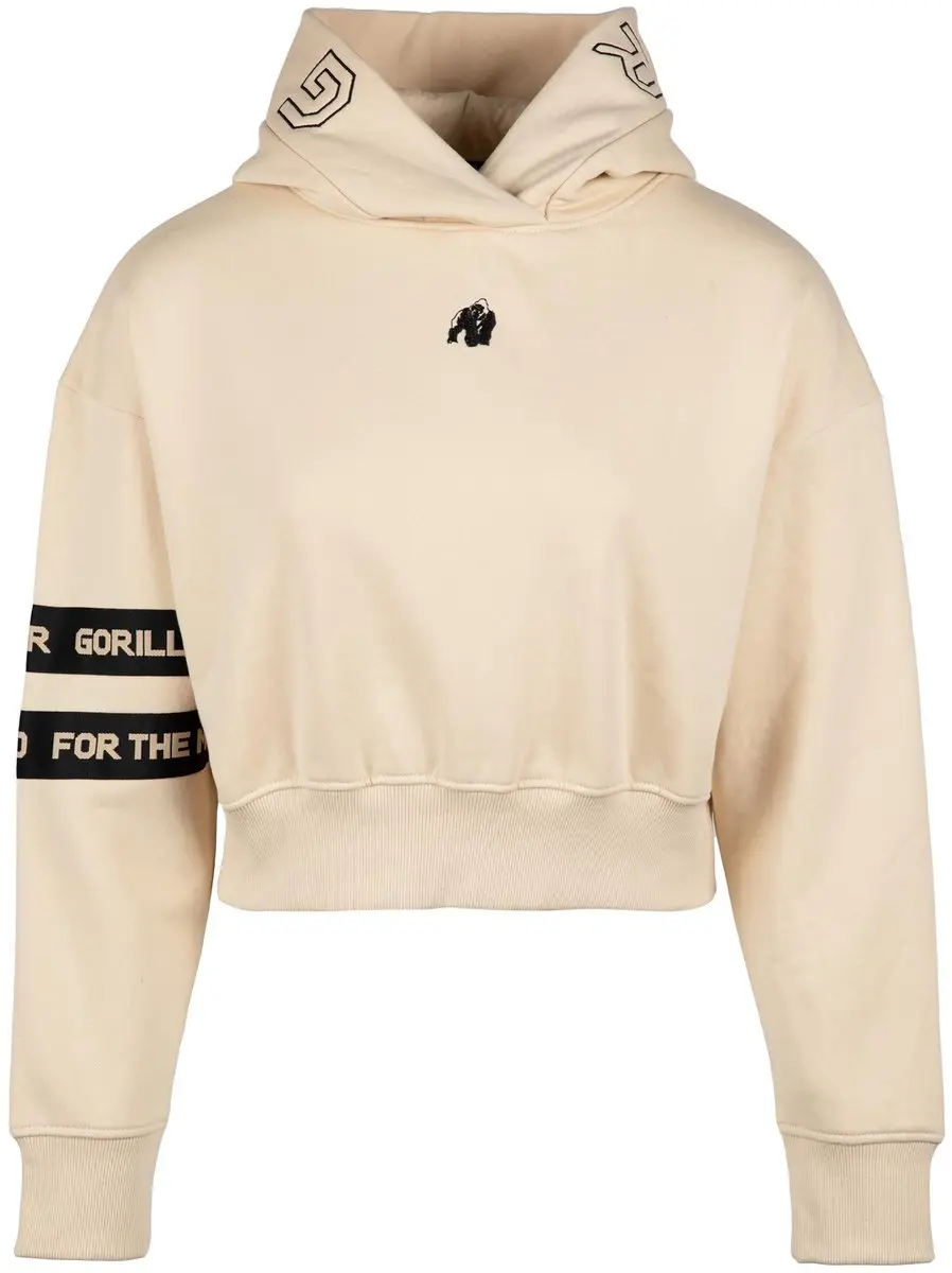 Gorilla Wear Tracey Cropped Hoodie - Beige - L