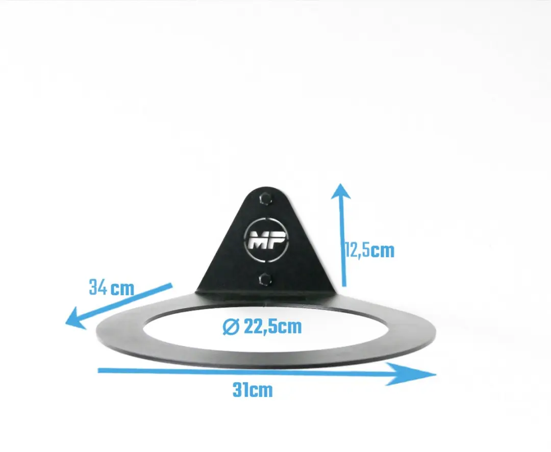 Muscle Power MP5099 Wallball Wandmodel 22.5cm - Zwart