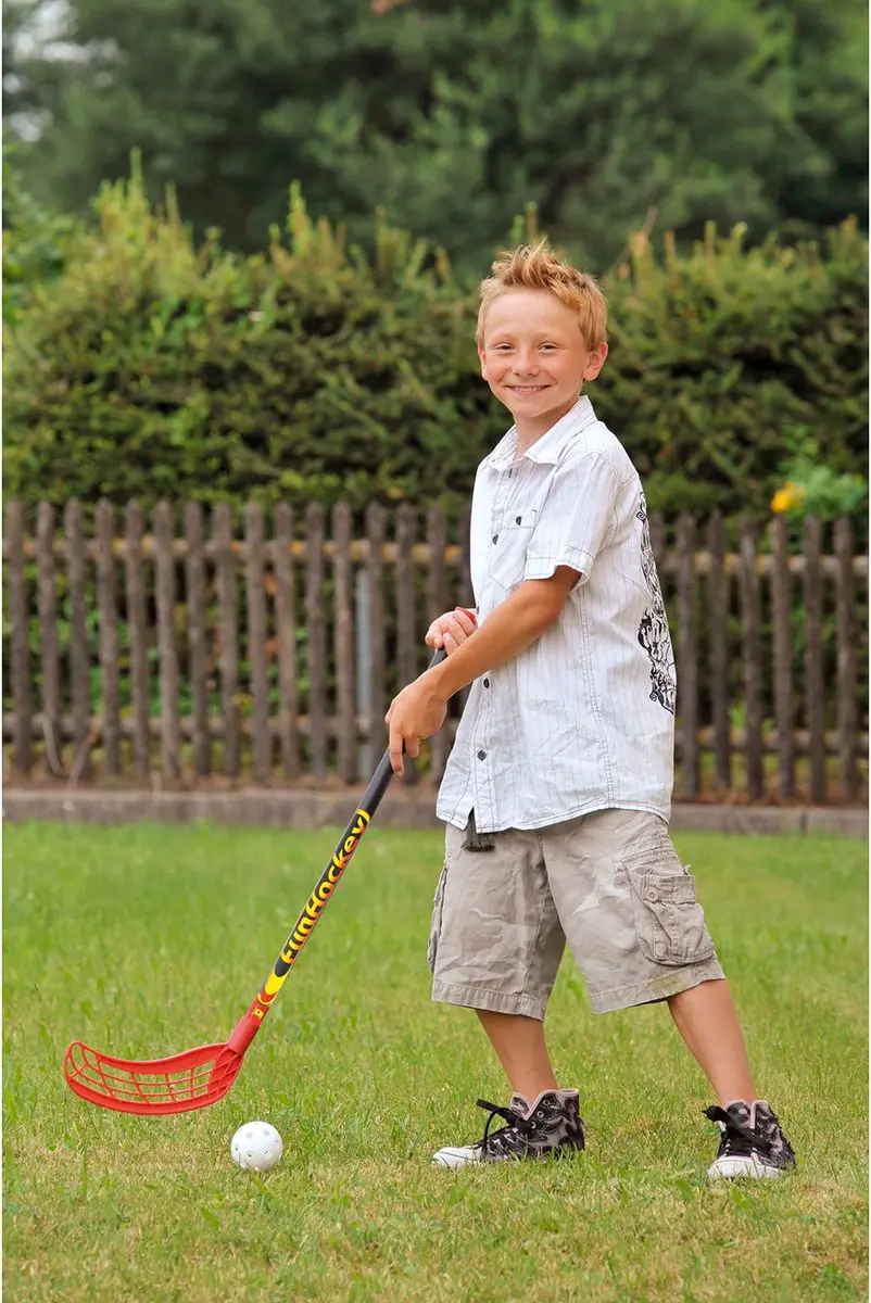 Bandito Fun Hockeyset 2 Stuks - rood/geel