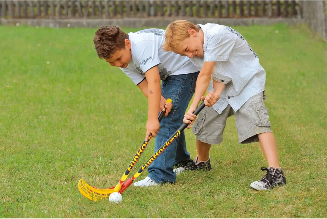 Bandito Fun Hockeyset 2 Stuks - rood/geel