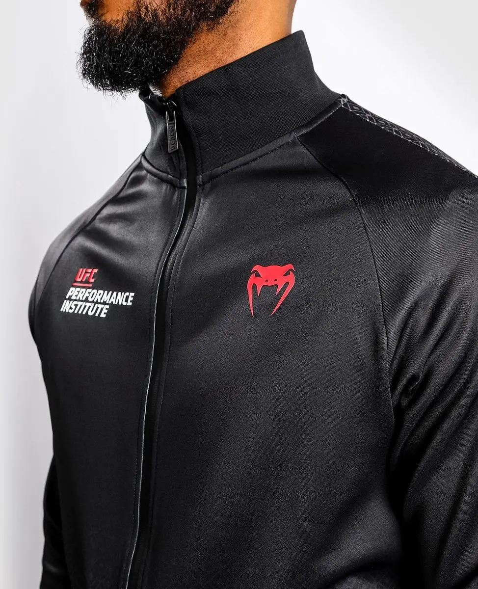 UFC Venum Performance Institute Trainingsjack - Zwart Rood - XXL