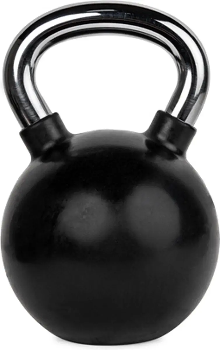 VirtuFit Kettlebell 16 kg - Zwart/Rubber