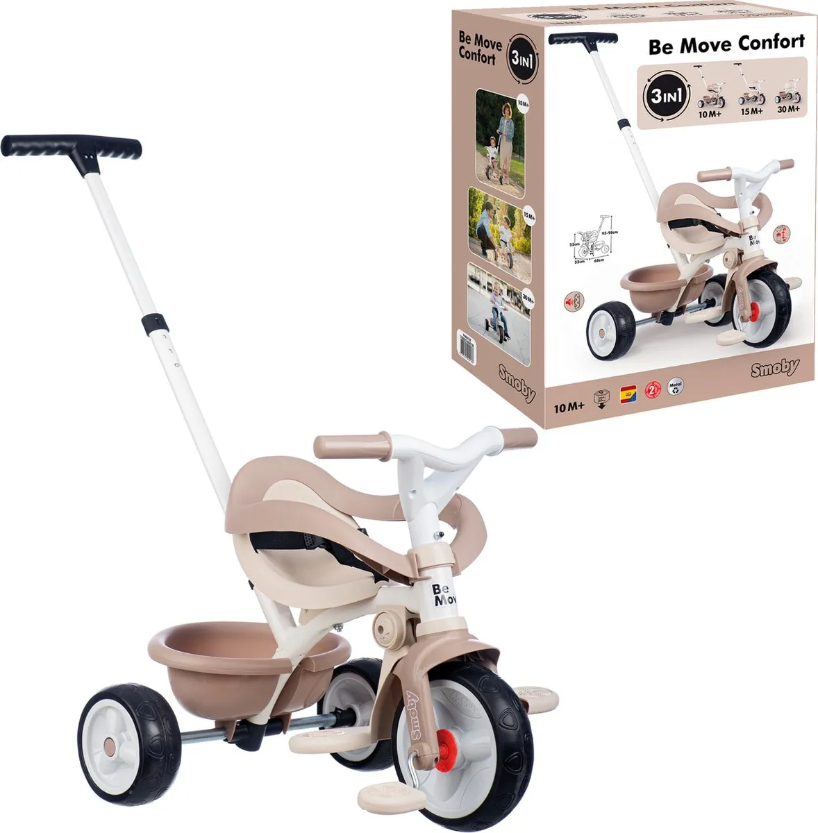 Smoby Be Move Comfort Driewieler - Beige