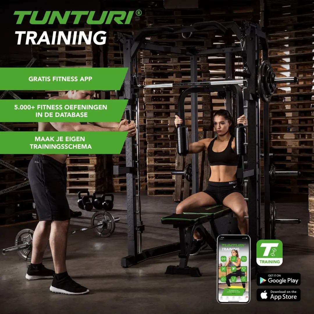 Tunturi Smith Machine SM80 Krachtstation - Zwart
