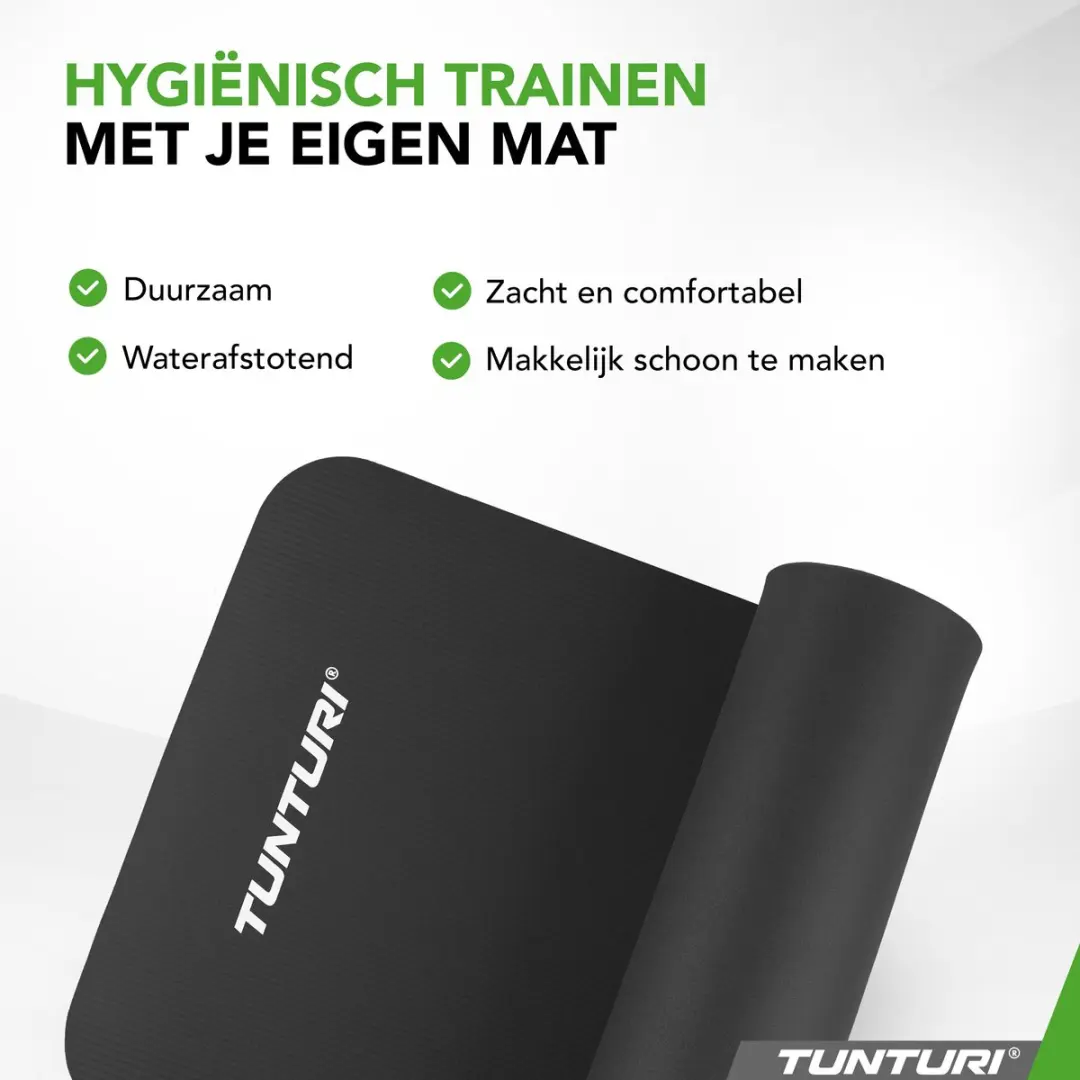 Tunturi NBR Yogamat - 180x60x1,5cm - Zwart