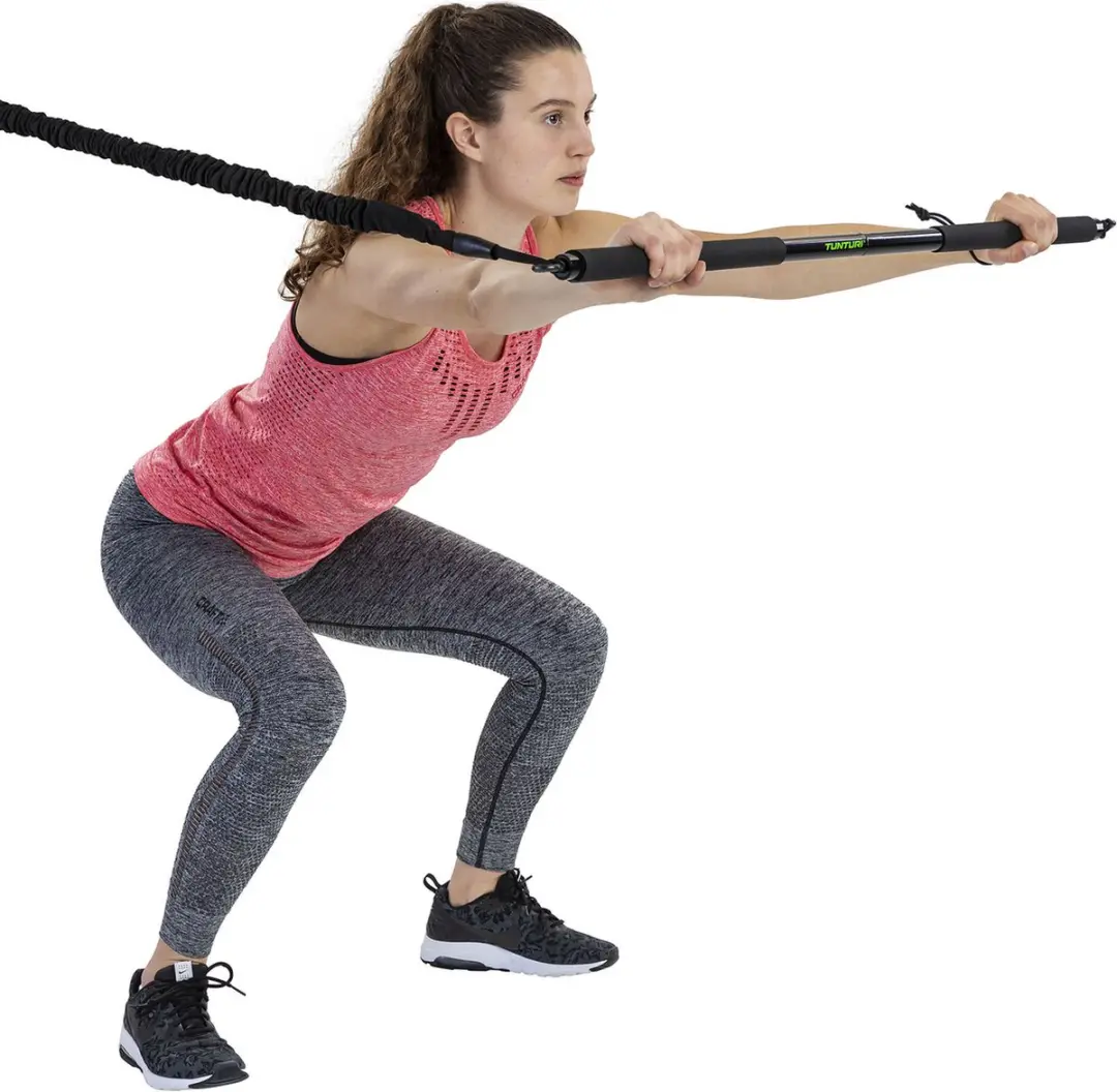 Tunturi Resistance Trainer - Armen/Benen/Billen - Zwart-Groen - afbeelding 6 van 6