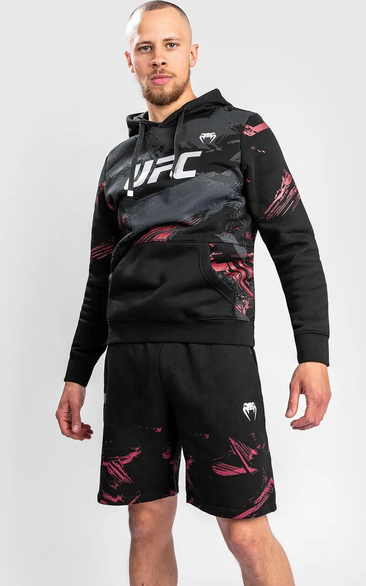 UFC Venum Authentic Fight Week 2.0 Hoodie - Zwart/Rood - XXL