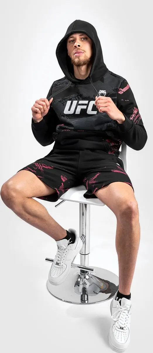 UFC Venum Authentic Fight Week 2.0 Hoodie - Zwart/Rood - XXL - afbeelding 6 van 6