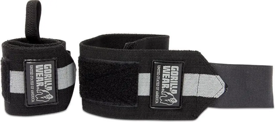 Gorilla Wear Wrist Wraps Ultra Krachttraining - Zwart/Grijs