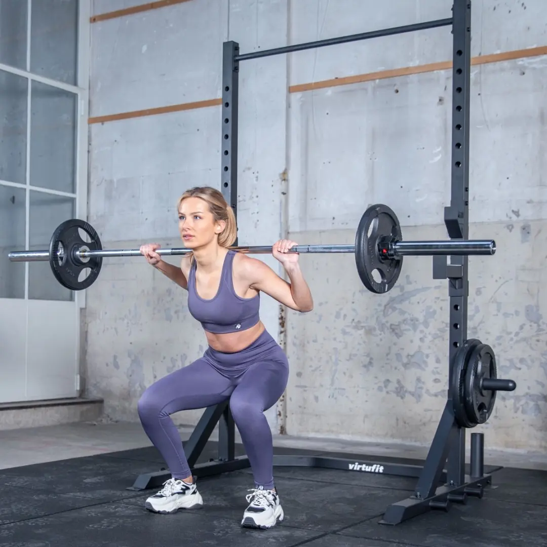 VirtuFit Power Rack Squatrek Pro - met pull-up bar - Zwart