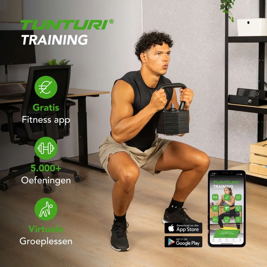 Tunturi Rapid Verstelbare Kettlebell 3,5-28kg - 13-in-1